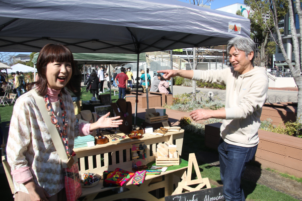 ツキイチマルシェ委員長の松田さん